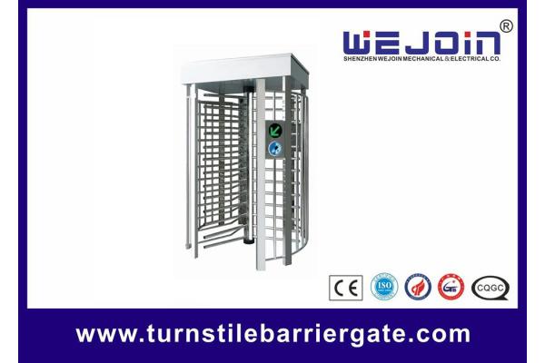 Pedestrian Full Height Access Control Turnstile Gate Digital Transmission With PC Control