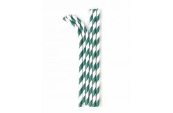 China Dye Free Decorative Paper Drinking Straws CE Certificated No Polluting supplier