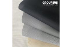 China Plain Weave Polyester Sunscreen Fabric PVC Coated For Solar Shade supplier