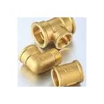 Brass Pipe Connector Threaded Fitting copper pipe elbow tee fittings for sale