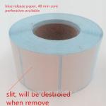 Removable Pantone Color Blank Roll Labels / Blank Labels For Printing for sale