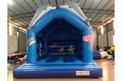 China Lovely Dolphins Kids Inflatable Bounce House With Dolphins Modelings supplier