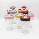 430ml Shaker BPA Free kids personalised drink bottle With Straw for sale