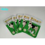Logo Customized Pet Food Pouch , Gree Color Food Packaging Bags For Animals for sale