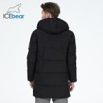 Medium Length Man Winter Coat With Four Pocket Knitted Cuff Warm Waterproof Jacket