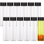 Plastic Milk Tea Bottles with Square Round Shape and Multi-functional Handle