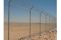 China High Security Galvanized Chain Link Fence For Oil Field Fencing With Post supplier
