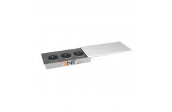 China Multimedia Conference Table Recessed Desktop Sliding Cover Mounted Power Socket Outlet supplier