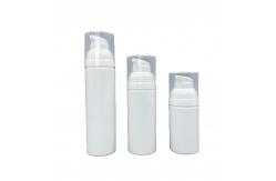 China PP 75ml 50ml White Airless Pump Bottles Lotion No Pollution With Snap supplier