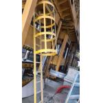Customized FRP Products Safe Round Ladder Strong Impact Resistance for sale