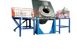 China Gas Fired Metal / Aluminum Melting Furnaces For Aluminum Scraps 350 - 1000 KGS supplier