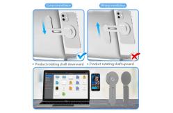 China Slim Portable Magsafe Phone Mount Foldable Laptop Holder RoHS Approved supplier