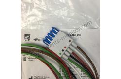 China PHiliph CBL Reusable ECG Leadwires 5 Leadset Snap AAMI ICU M1644A 989803144991 supplier