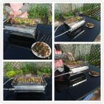 2PCS Burner Infrared Gas BBQ Grill Camping Smokeless Portable Foldable