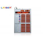Aluminum Frame Indoor Led Excharge Rate Display Board With 12 Rows And 2 Columns for sale