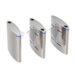Automatic Pedestrian Barrier Gate Oval Shape For Metro / Subway/ Underground Entrance for sale