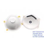 Eco Friendly Valved Dust Mask , Ffp2v Save Mask With Adjustable Nose Piece for sale