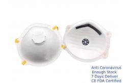 China Eco Friendly Valved Dust Mask , Ffp2v Save Mask With Adjustable Nose Piece supplier