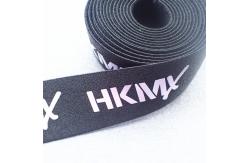 China 35MM Printed Elastic Band Screen Printing Logo On Band supplier