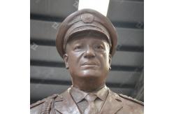 China Bronze Sculpture Lifesize Army General with Patinated supplier
