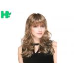 Deep Wave Spiky Hair Wig , Kanekalon Fiber Full Head Wigs Human Hair for sale
