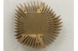 China Customzied Aluminum 6061 CNC Metal Stamping Anodizing Gold Laptop Cpu Cooler supplier