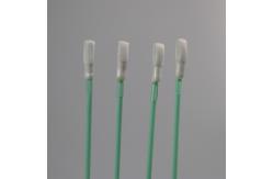 China 165mm Polyester Dacron Swab With Heat Shrink Green Rigid Handle Swabs supplier
