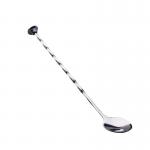 28 cm long stainless steel screw handle mixing spoon Cocktail bartender tools