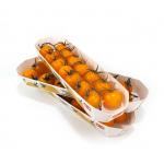 Cherry Tomato Fruit And Veg Cardboard Boxes , Compostable Paper Food Boat Tray for sale