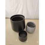 Round Shape Fiberglass Flower Pots GRP Planter Box for Hotel Outdoor Indoor for sale