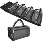 Large Capacity Hanging Eco-friendly Polyester Travel Toiletry Bag Makeup Bag 4 in 1 Roll Type Makeup Organizer for sale