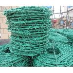 BWG16xBWG16 High Toughness PVC Plastic Coated Barbed Wire Roll for sale