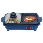 2 In 1 Personal BBQ Grill & Hot Pot Multi Funtion Cooker Auto Thermostat Control for sale