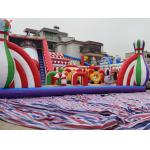 Customized Huge Circus Inflatable Fun City Inflatable Bouncy House Slide Castle for sale