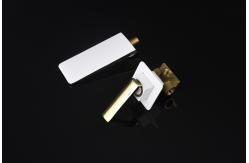 China Wall Mounted Bathroom Waterfall Basin Faucet  2 Hole 1 Handle supplier