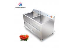 China 1.1KW Commercial eddy current bubble washing machine ozone multifunctional vegetable washing machine supplier