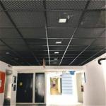 Library 600*600 Aluminium Ceiling Panel Lay On Expanded Mesh Ceiling System for sale