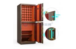 China Double door Jewelry Watch Winder Safe Fingerprint Lock With 7 Open Ways supplier