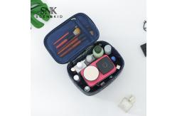 China Large Capacity Printed Nylon Cosmetic Makeup Organizer Bag With Handle supplier