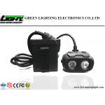 25000lux LED Mining Light Dual Beam Functional Cap Lamp Mountable Positioning System for sale