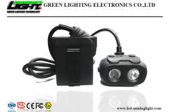 China 25000lux LED Mining Light Dual Beam Functional Cap Lamp Mountable Positioning System supplier