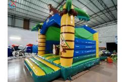 China Commercial Jungle Monkey Inflatable Bounce House Combo Jumping Castle supplier