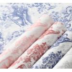 European retro printed kraft paper flower packaging paper for sale