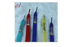 China 6mm-20mm Silicone Printed Custom Shoelace With Plastic Tips supplier
