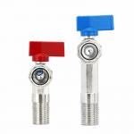 3 Inch 4 Inch Water Heater Angle Valve Brass Material Ball Structure