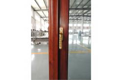 China Windproof Tilt And Turn UPVC Window Oak Finish supplier