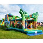 school Commercial Inflatable Slide Obstacle Jumping Bouncy Castle for sale