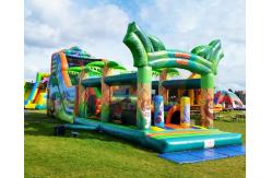 China school Commercial Inflatable Slide Obstacle Jumping Bouncy Castle supplier