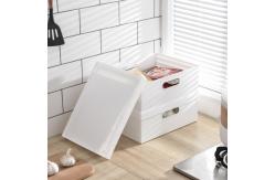 China Rectangle 26*33cm Plastic Storage Bins With Wheels For Clothes supplier