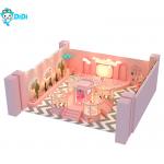 Macaron Pink Themed Kindergarten Playground Equipment Indoor commercial for sale